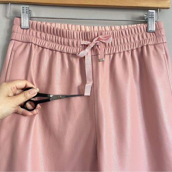 CAMI NYC Pink Dalton Faux Vegan Leather Joggers Pants - S, $275US - Picture 3 of 12